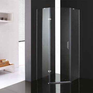 Sani Royal Douchecabine Vijfhoek met 1 Deur 90x90, Nieuw