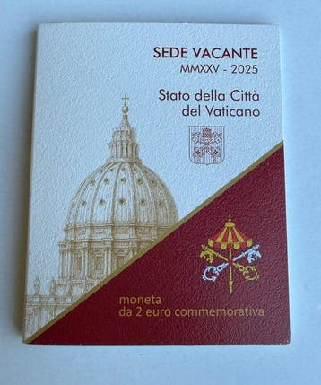 Vaticaan. 2 Euro 2025 Sede Vacante (Zonder minimumprijs)