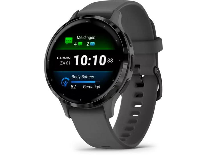 Garmin Venu 3S - Smartwatch - AMOLED-scherm - Grijs, Sieraden, Tassen en Uiterlijk, Smartwatches, Zo goed als nieuw, Verzenden
