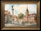 Adam Nowakowski (1959) - Kolumna Zygmunta obok Zamku, Antiek en Kunst, Kunst | Schilderijen | Klassiek