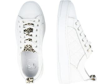 PS Poelman Esquimo - Dames Quilted Leren Tennis Sneakers -, Verzenden, Zo goed als nieuw