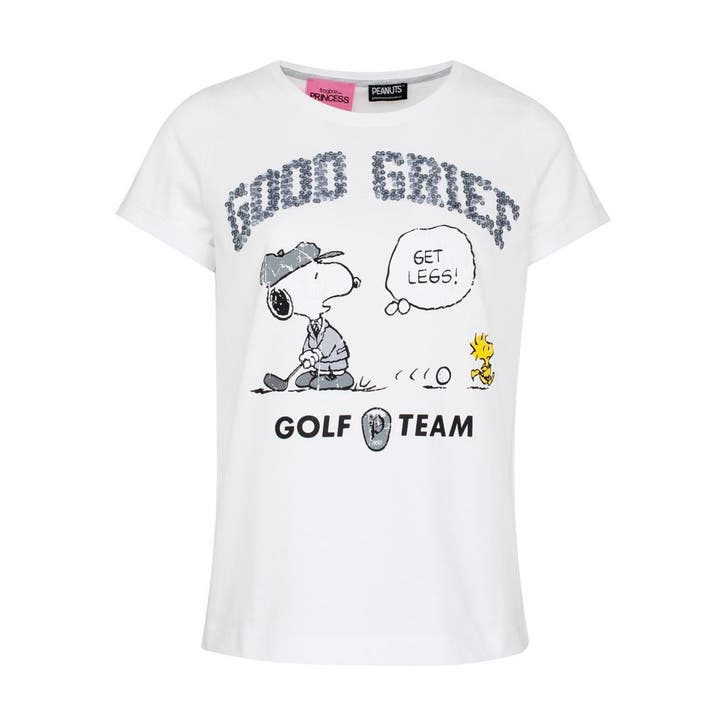 Frogbox • wit t-shirt Snoopy golf team • 36, Kleding | Dames, Tops, Wit, Nieuw, Maat 36 (S), Verzenden
