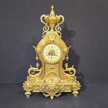 Tafelklok Lodewijk XVI-stijl - Verguld brons - 1850-1900 -