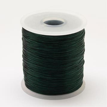 5 meter plat elastisch draad 0,2mm  Dark Slate Green, Ophalen of Verzenden, Nieuw, Draad