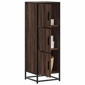 vidaXL buffetkast 35,5x35x106,5 cm bewerkt hout en metaal, Verzenden, Nieuw, Overige houtsoorten