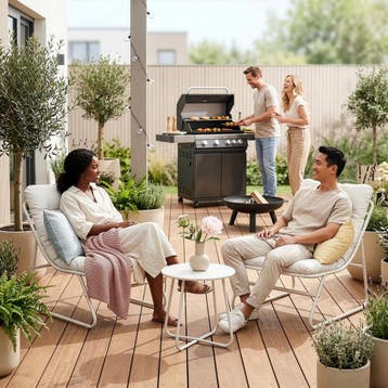 Tuinset Malmö 3-delige loungeset met tafel en 2 stoelen tuin, Verzenden, Nieuw