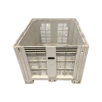 Kunststof palletbox type 1 beschadigd 1200 x 1000 x 785 mm, Doe-het-zelf en Verbouw, Kratten en Dozen, Gebruikt, 100 cm of meer