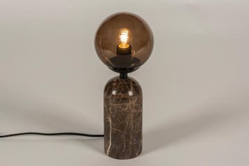 Rietveld Tafellampen - Bruin - Glas, Marmer, Verzenden, Nieuw