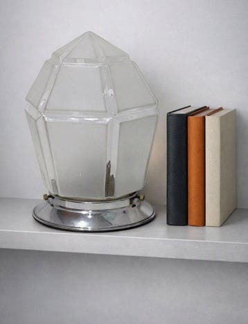 Tafellamp - Glas - Art Deco-tafellamp