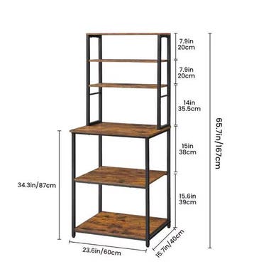 Keukenrek 5 Lagen met Stopcontact en 14 Haken – 100×40 cm, Verzenden, Nieuw