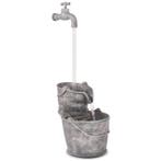 vidaXL Waterornament met kraan en emmers polyresin, Tuin en Terras, Verzenden, Nieuw