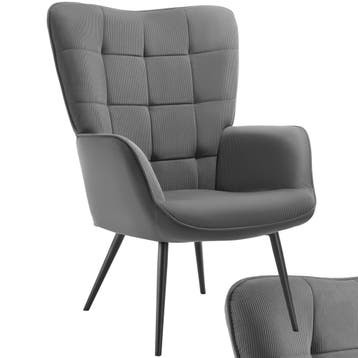 Fauteuil Hygge gestoffeerd, ergonomisch, draagkracht 150 kg, Verzenden, Nieuw