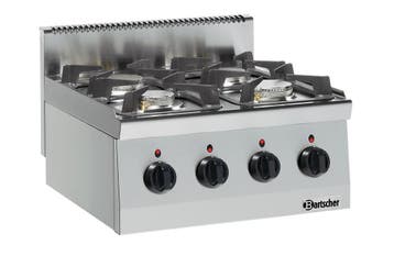 Bartscher Gasfornuis Serie 600 | 4-pits | 19 kW | Tafelmodel, Ophalen of Verzenden, Nieuw in verpakking