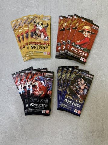 One Piece - 16 Booster pack - OP13 OP14 OP16 OP17 – Lotto 16, Nieuw