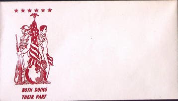 Amerikaanse envelop WWII (lijst optie), Verzenden