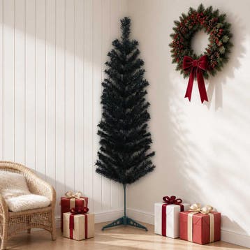 vidaXL Kunstmatige slanke kerstboom 150 cm PVC en staal, Diversen, Verzenden, Nieuw