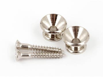 Fender Strap Buttons nikkel 2 stuks, Verzenden, Nieuw
