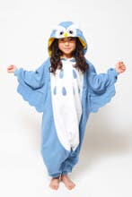 Onesie Blauwe Uil Pakje 116-122 Uilenpak Kostuum Blauw Pak K, Ophalen of Verzenden, Nieuw