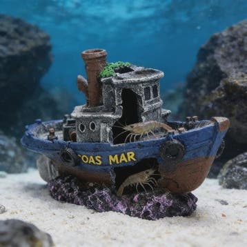 Uniek Scheepswrak Aquarium Decoratie - Verzonken Piratenschi, Verzenden, Nieuw