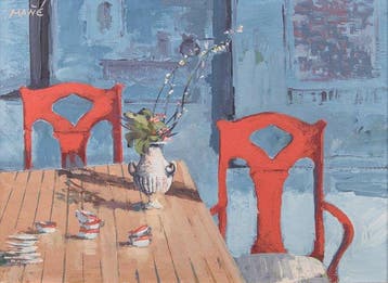 Pablo Mañé (1921-2004) - Modern Still Life with Chairs