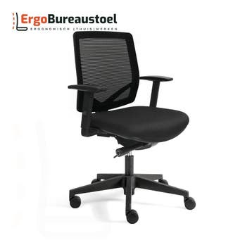 Ergonomische Junna Basic Netwave | NEN-1335 | 10 jaar, Huis en Inrichting, Bureaustoelen, Verzenden, Zwart, Nieuw, Bureaustoel