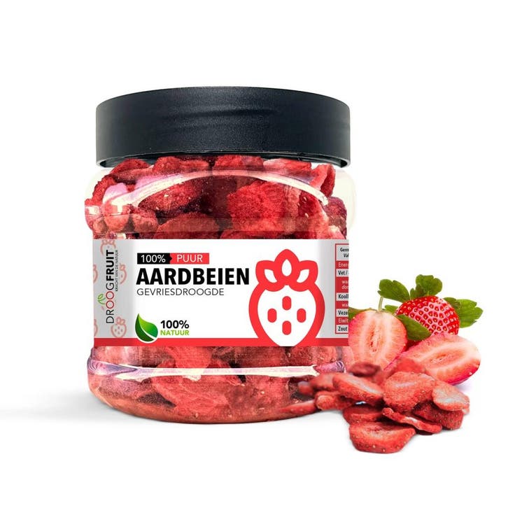 Gevriesdroogde Aardbeien 40g, Hobby en Vrije tijd, Taarten en Cupcakes maken, Nieuw, Verzenden