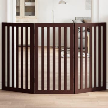 vidaXL Hondenhek inklapbaar 3 panelen 150 cm populierenhout, Dieren en Toebehoren, Honden-accessoires, Verzenden, Nieuw