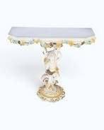 Wandtafel - Lindehout, pioppo - Tafel met putto