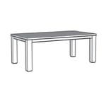 Eettafel-T Maurik - eettafel, Huis en Inrichting, Tafels | Eettafels, Nieuw, Overige vormen, Overige materialen