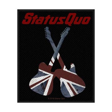 Status Quo Guitars Patch officiële merchandise, Ophalen of Verzenden, Nieuw, Kleding