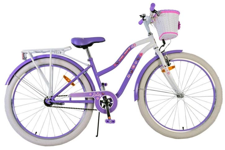 Volare Lovely Kinderfiets - Meisjes - 26 inch - Paars, Fietsen en Brommers, Fietsen | Kinderfietsjes, 20 inch of meer, Nieuw, Ophalen of Verzenden
