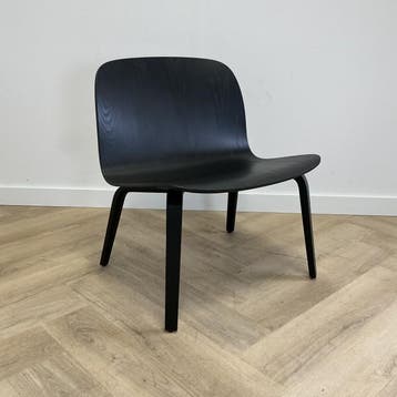 Muuto Visu loungestoel / fauteuil houten van Mika Tolvanen,, Huis en Inrichting, Stoelen, Zwart, Nieuw, Ophalen of Verzenden, Eén