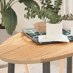 vidaXL Tafelblad 100x50x2 cm ovaal massief eikenhout, Huis en Inrichting, Tafels | Eettafels, Verzenden, Nieuw