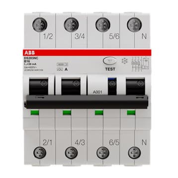 ABB Aardlekautomaat 3P+N 30mA B16- 2CSR256140R1165, Nieuw