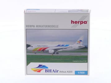 Schaal 1:500 Herpa 514972 Airbus A320 Balkan Holidays Reg..., Ophalen of Verzenden, Zo goed als nieuw