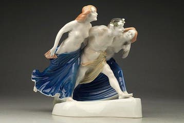 Rosenthal - Beeldje - Uprowadzenie Bachusa - Porselein