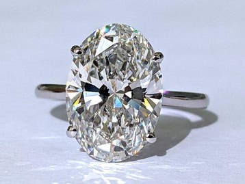 Verlovingsring - 14 karaat Geel goud - 7.43ct. tw. Diamant
