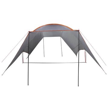 vidaXL Camping Tarp Waterbestendig Grijs en Oranje 550 x 400, Verzenden, Nieuw, Tot en met 2
