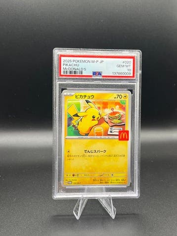 Pokémon - 1 Graded card Pikachu Mcdonalds Promo020 - PSA 10, Nieuw