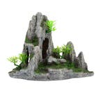 Steile rotsen met tempel / Aquarium decoratie As-920, Verzenden, Nieuw, Gevuld zeewateraquarium