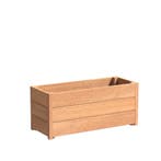 Hardhouten plantenbak Sevilla 100x40x43,5cm - Met bodem, Tuin en Terras, 100 cm of meer, Nieuw, Rechthoekig, 30 tot 60 cm