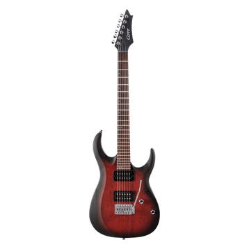 Cort X100OPBB ST-Style Elektrische Gitaar Black, Ophalen of Verzenden, Nieuw