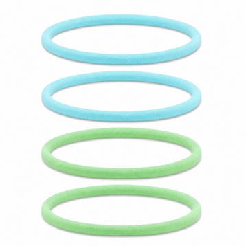 Haarband Sport 1cm - Endless Elastiek - Nylon - Blauw Groen, Sieraden, Tassen en Uiterlijk, Nieuw
