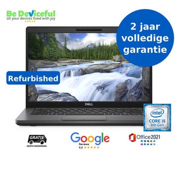 Refurbished Dell Latitude 5400 Volledig Gebruiksklaar, Qwerty, 256GB, 8 GB, Refurbished