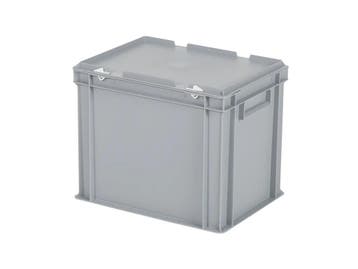 Stapelbak met deksel - 400 x 300 x H 335 mm (versterkte, Ophalen of Verzenden, Nieuw
