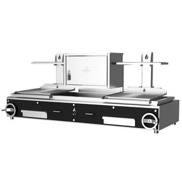 Houtskoolgrill | PARRILLA F | Oppervlak 1260x620 |, Verzenden, Nieuw in verpakking