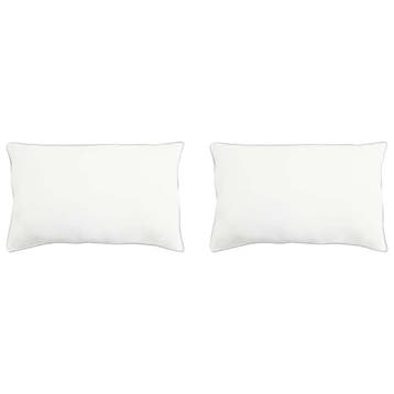 vidaXL Hoofdkussen 2 st 40 x 80 cm Bamboevezel Wit, Verzenden, Nieuw, Wit