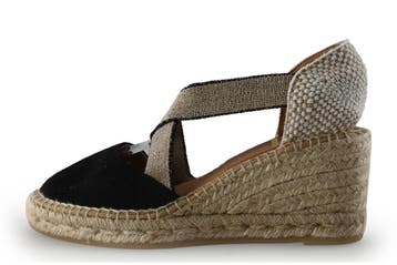 Kanna Espadrilles in maat 37 Zwart, Kleding | Dames, Verzenden, Zwart, Kanna, Gedragen