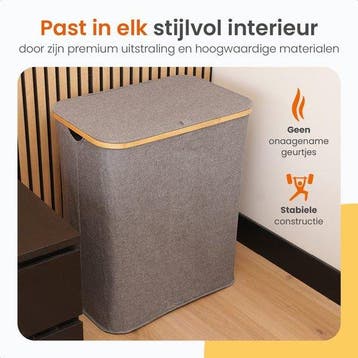 Goliving Wassorteerder 3 Vakken - 150L - Opvouwbare Wasmand, Verzenden, Nieuw