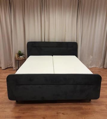 Electrische boxspring incl. Tempur matrassen showmodel elec., Tweepersoons, Ophalen of Verzenden, Zo goed als nieuw, 180 cm